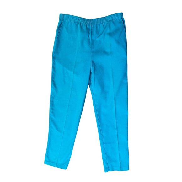 Vintage Catnip Pants Womens S Used Pull-On Turquoise - Picture 2 of 13